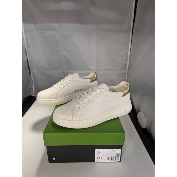 NEW KATE SPADE women's lift low top sneakers in white - Picture 3 of 3